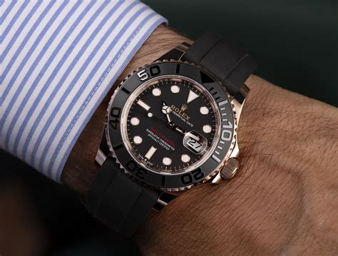 black face rolex gold|rolex rose gold yachtmaster 40mm.